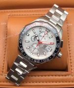 Copy Tag Heuer Match Timer Silver Dial Chronograph Quartz Movement Watch 